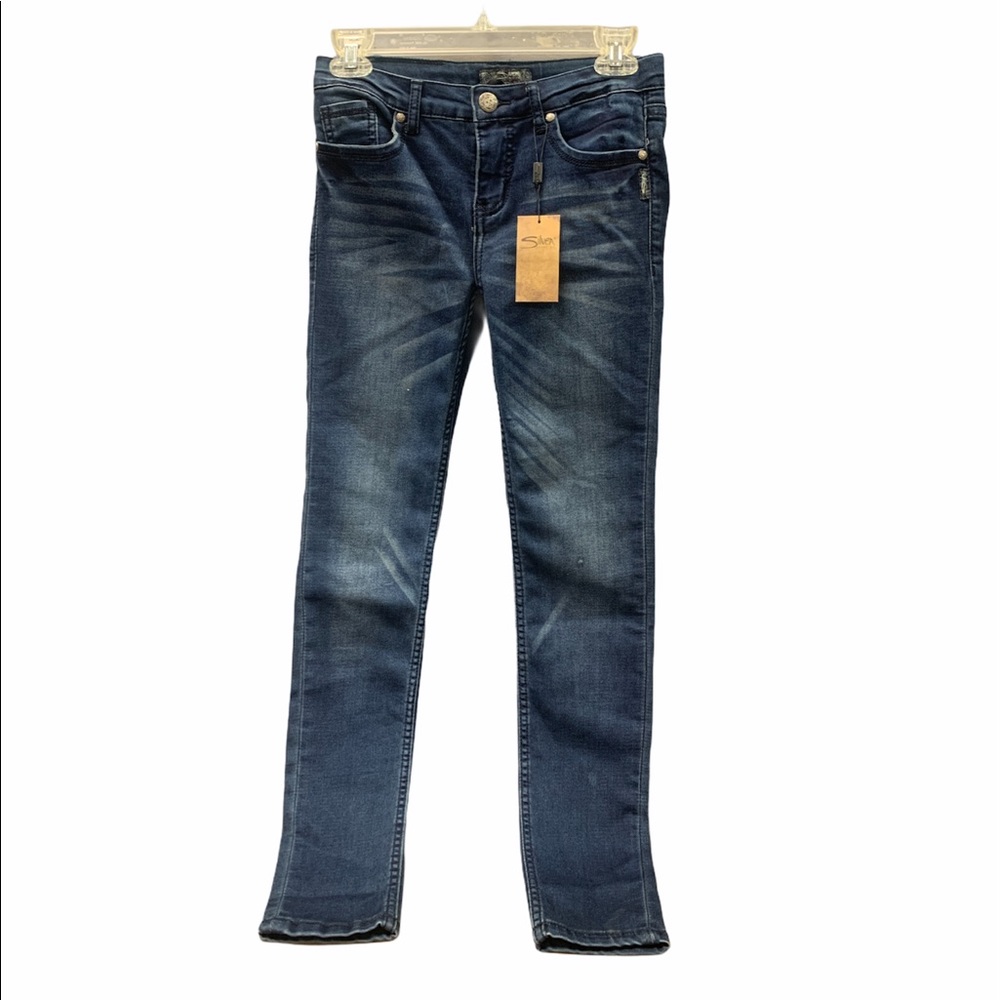 Girls Silver jeans